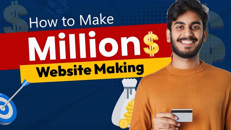 Dynamic website development to make money from online